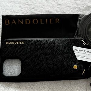 New Leather Bandolier cell phone case with strap